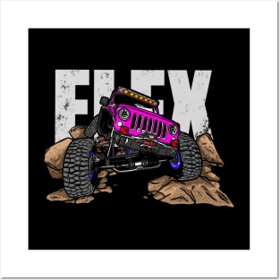 Pink Jeep Flex Posters and Art